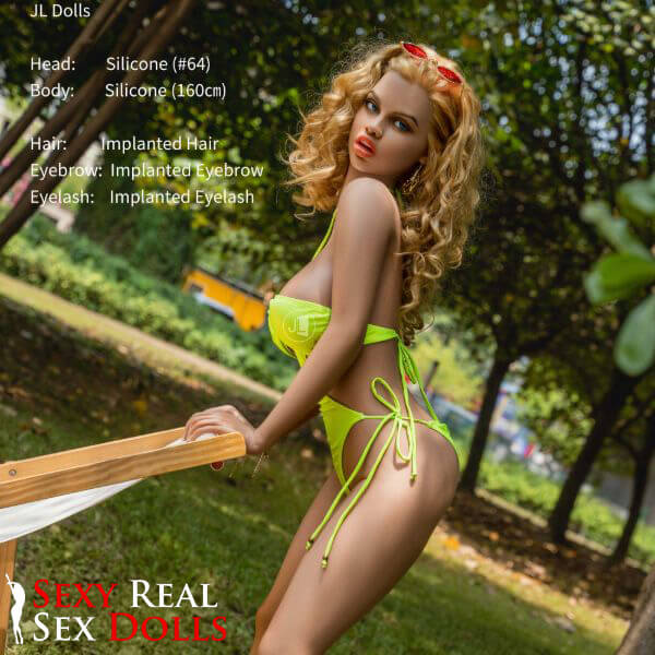 160cm (5ft2') Blonde Silicone Sex Doll with Golden Curls - Betsy, Jarliet Dolls, , Sexy Real Sex Dolls