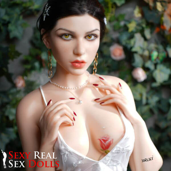 Jarliet Dolls 165cm (5ft3') - Exotic Tattooed Black-Haired Silicone Sex Doll - Loni Jarliet