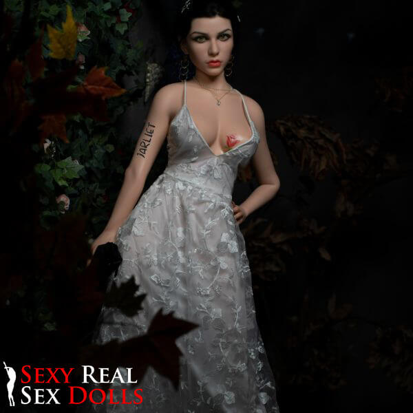 Jarliet Dolls 165cm (5ft3') - Exotic Tattooed Black-Haired Silicone Sex Doll - Loni Jarliet