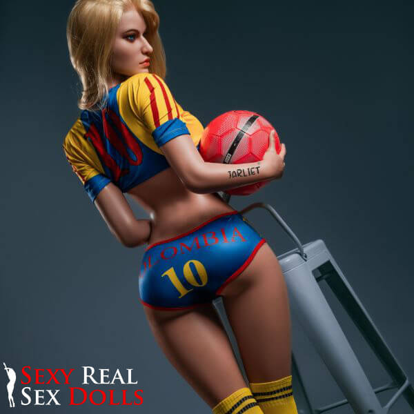 165cm (5ft3') Sporty Soccer Girl Fantasy Silicone Sex Doll - Fay, Jarliet Dolls, , Sexy Real Sex Dolls