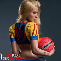 165cm (5ft3') Sporty Soccer Girl Fantasy Silicone Sex Doll - Fay, Jarliet Dolls, , Sexy Real Sex Dolls