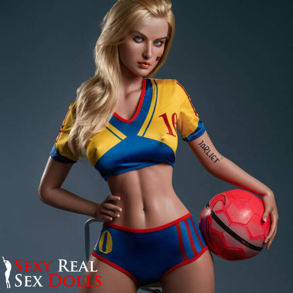 165cm (5ft3') Sporty Soccer Girl Fantasy Silicone Sex Doll - Fay, Jarliet Dolls, , Sexy Real Sex Dolls