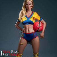 165cm (5ft3') Sporty Soccer Girl Fantasy Silicone Sex Doll - Fay, Jarliet Dolls, , Sexy Real Sex Dolls