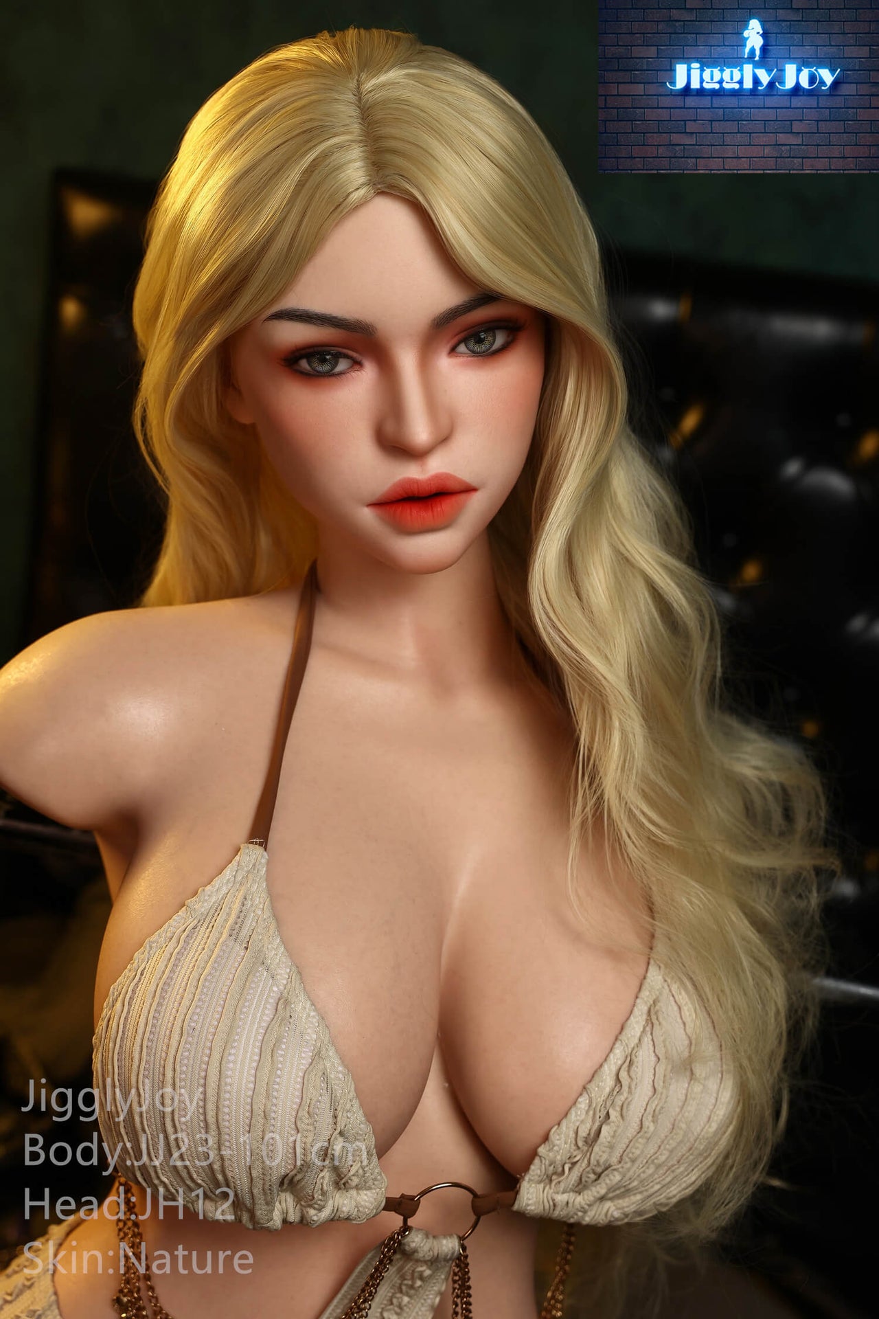 Jiggly Joy 101cm (39.7") Blonde Full Size Super Silicone Torso Sex Doll - F-Cup - Jennifer