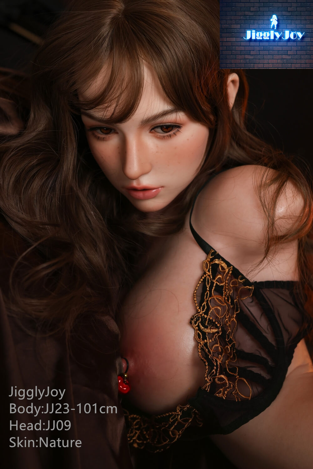 Jiggly Joy 101cm (39.7") Full Silicone Torso Sex Doll with ROS Head - F-Cup - Winnie