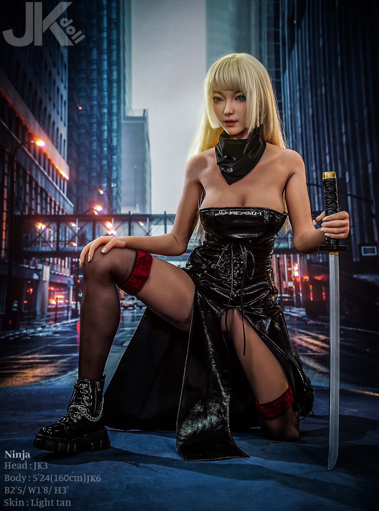 JK Doll 160cm (5ft3") Slim TPE Sex Doll – Ninja JK#3