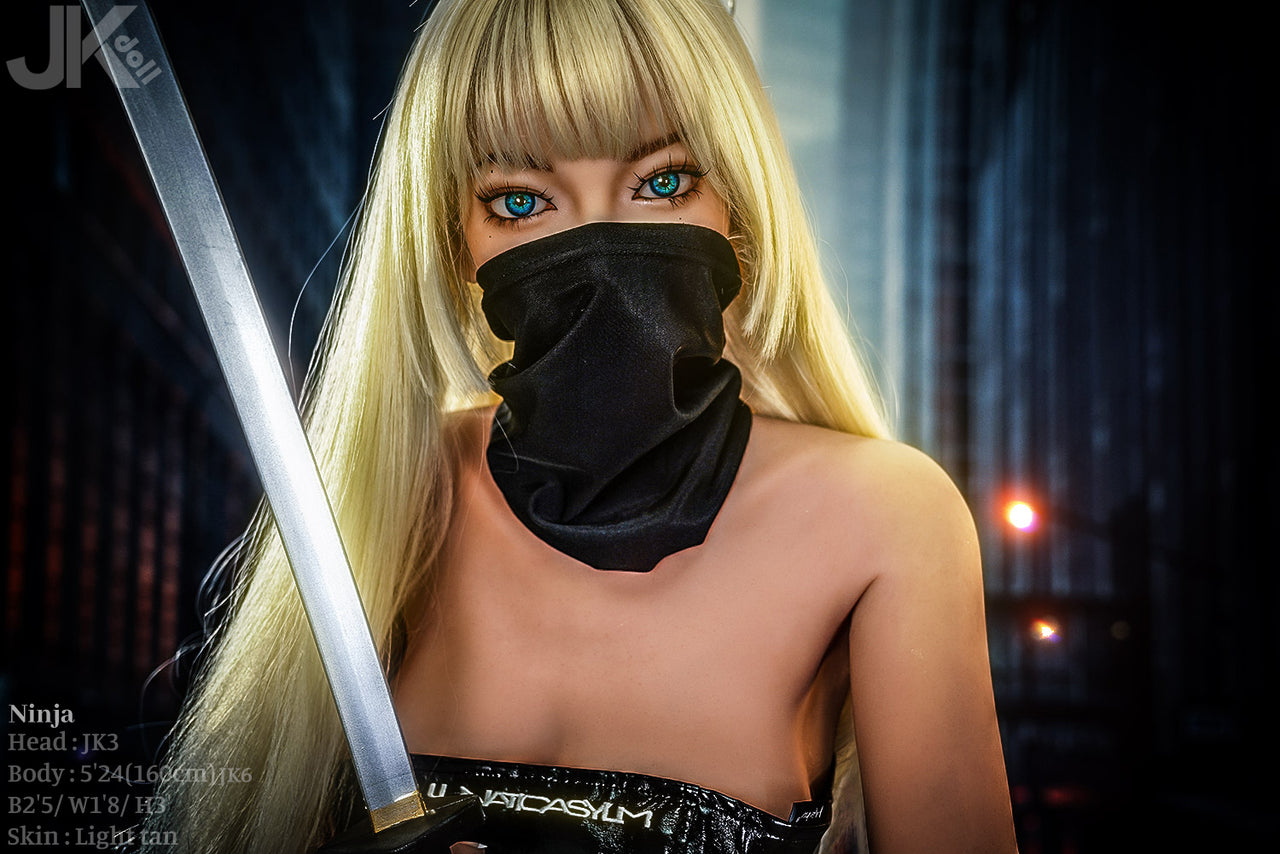 JK Doll 160cm (5ft3") Slim TPE Sex Doll – Ninja JK#3