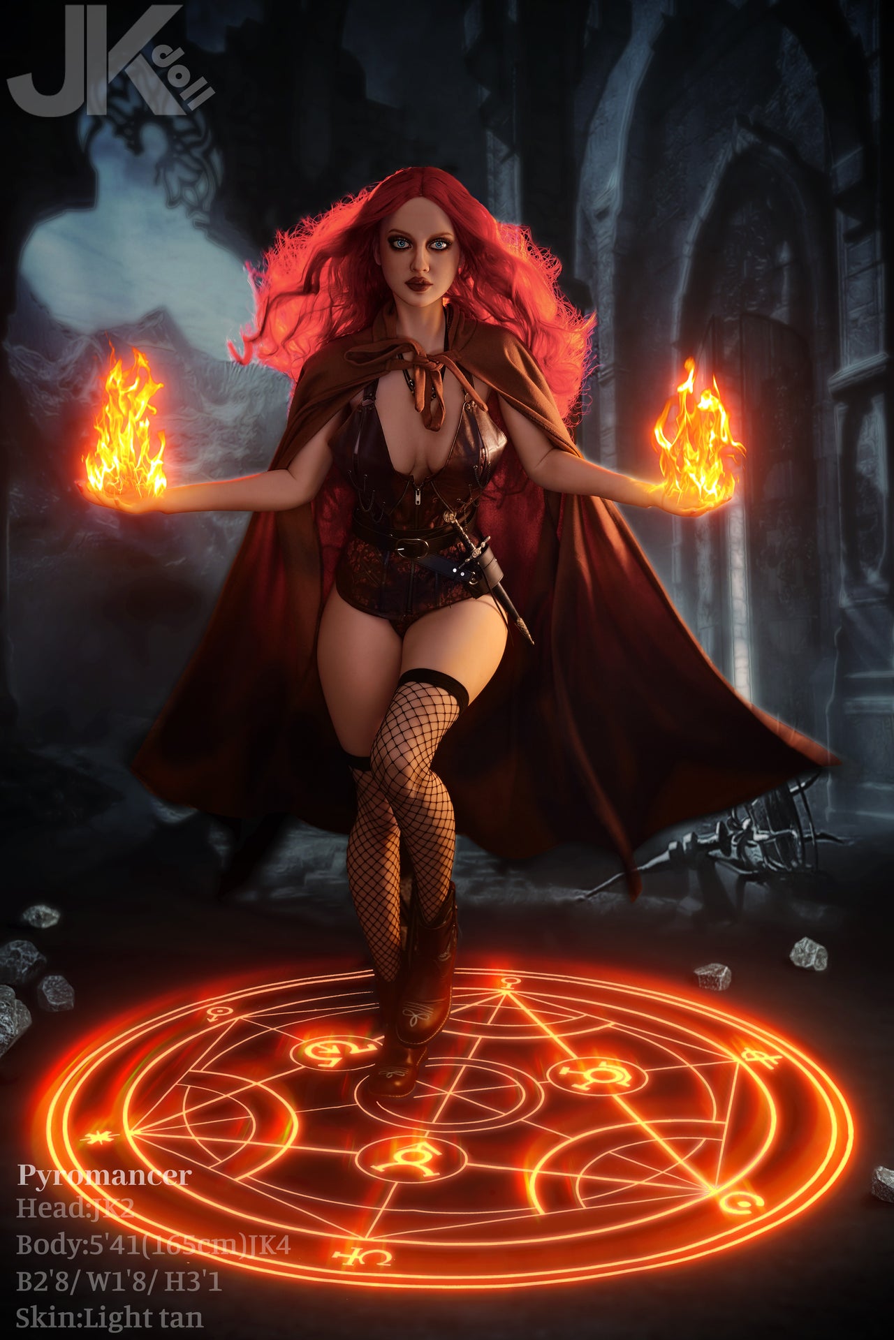 JK Doll 165cm (5ft5") Realistic TPE Sex Doll – Pyromancer JK#2