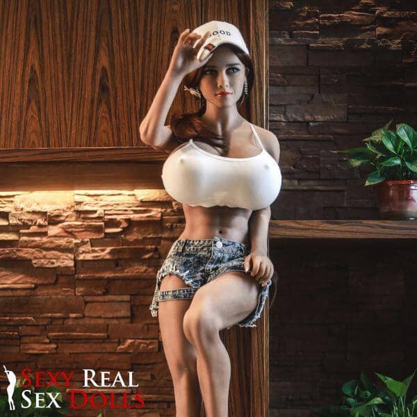 JY 150cm (4ft 11') G-Cup The Best Sex Doll with Six Pack Abs - Abby