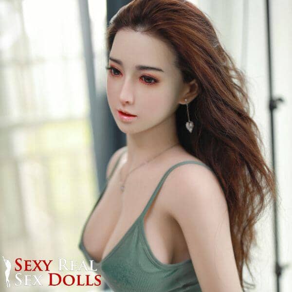 JY 157cm (5ft2') Full-Figured Bust with Thin Waist Silicone Head Sex Doll - Jean