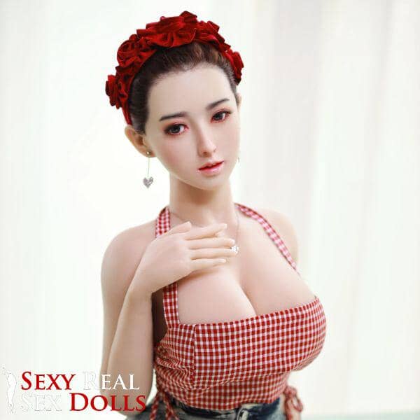 JY 157cm (5ft2') Silicone Head with Sexy Body and Ample Breast Sex Doll - Bree