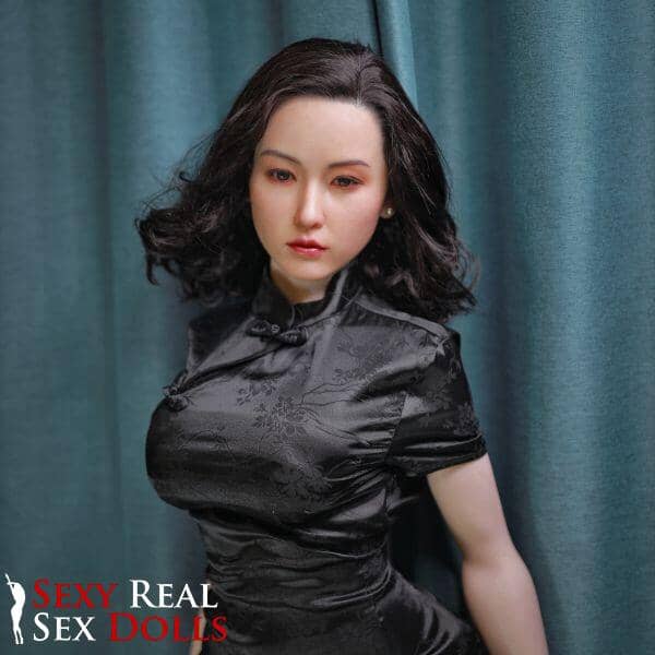 JY 163cm (5ft4') Big Curvy Matured Asian Sex Doll with Silicone Head- Fujiko