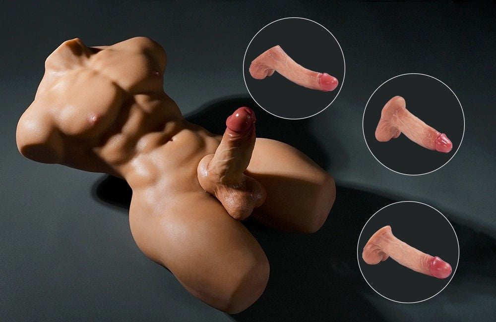 60cm (23.6") Tantaly TPE Male Sex Torso with Silicone Dildo – Mark Pro