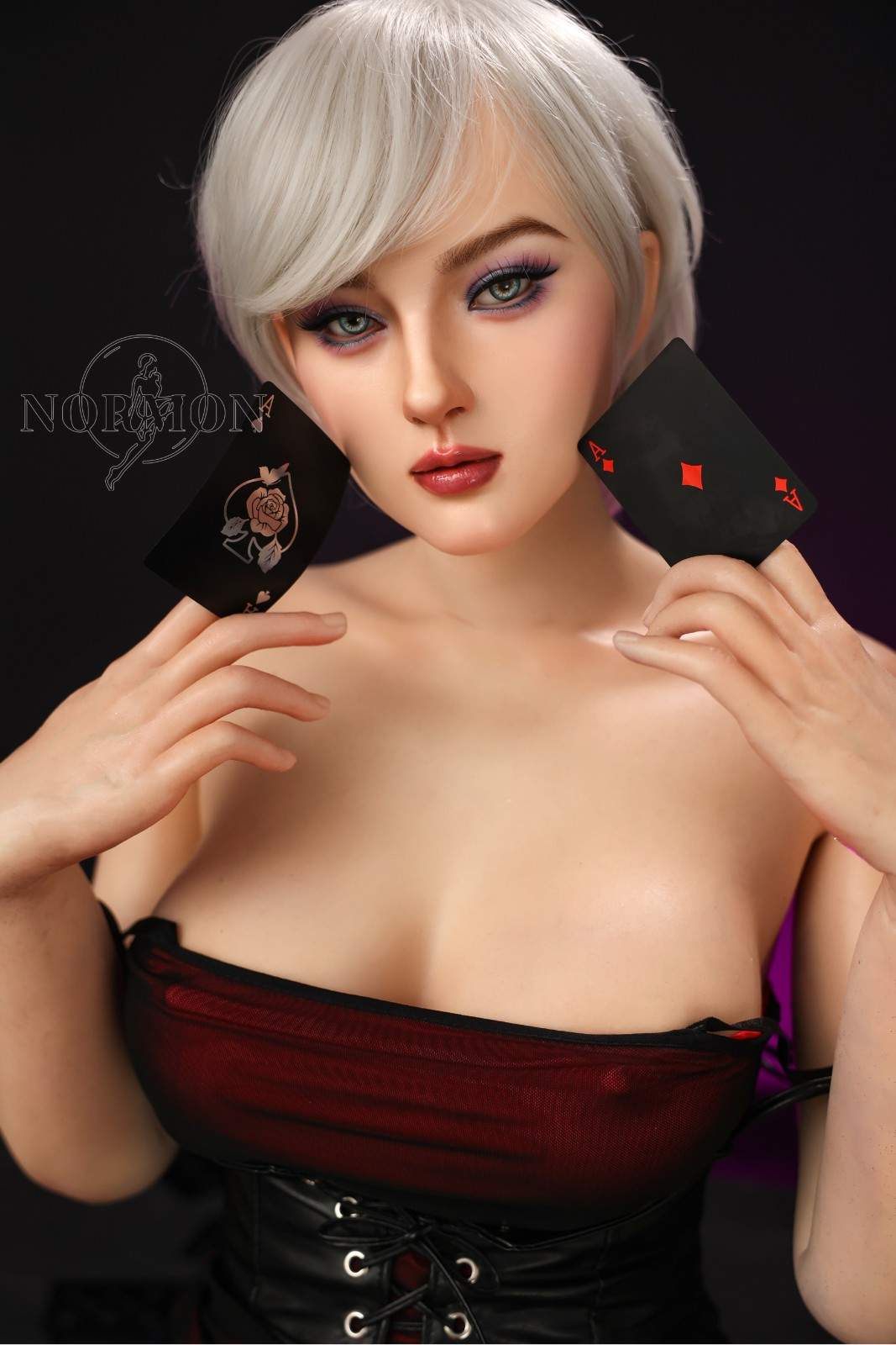 Normon Doll 165cm (5ft5") Milf Platinum Hair Sex Doll - C-Cup - Victoria