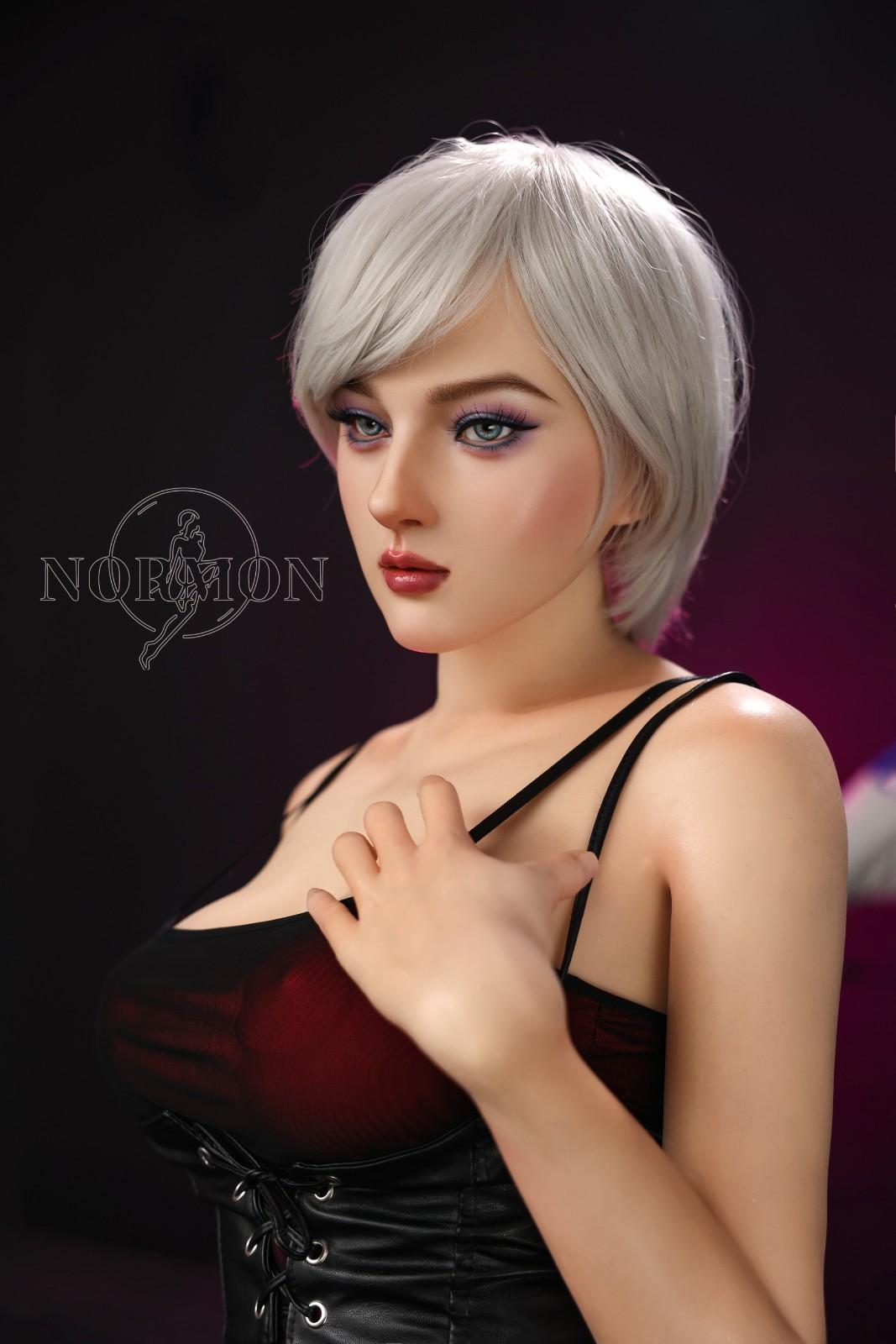 Normon Doll 165cm (5ft5") Milf Platinum Hair Sex Doll - C-Cup - Victoria