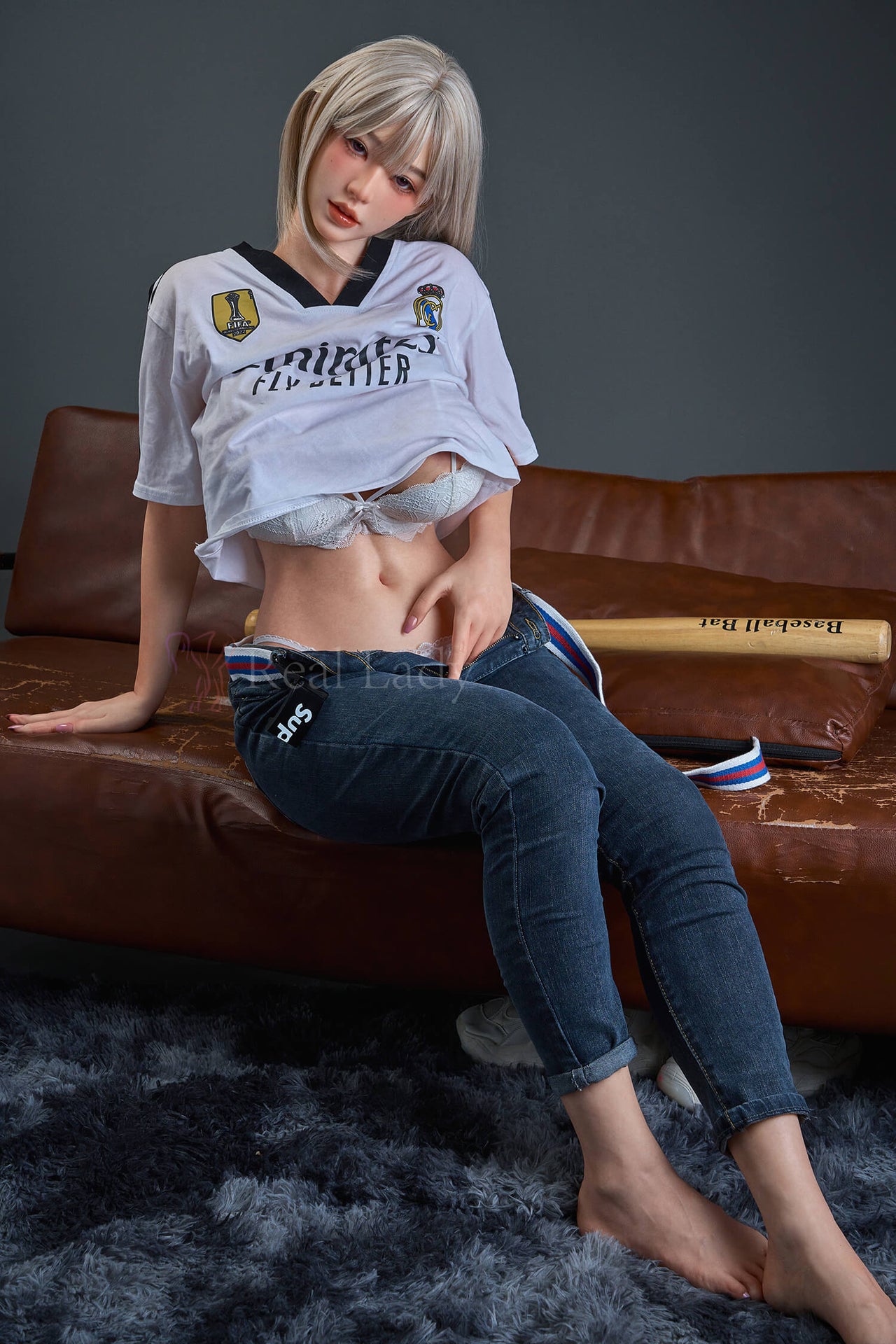 Real Lady Doll 159cm (5ft2") Silky Cream Lifesize Silicone Sex Doll - H-Cup - Yuna