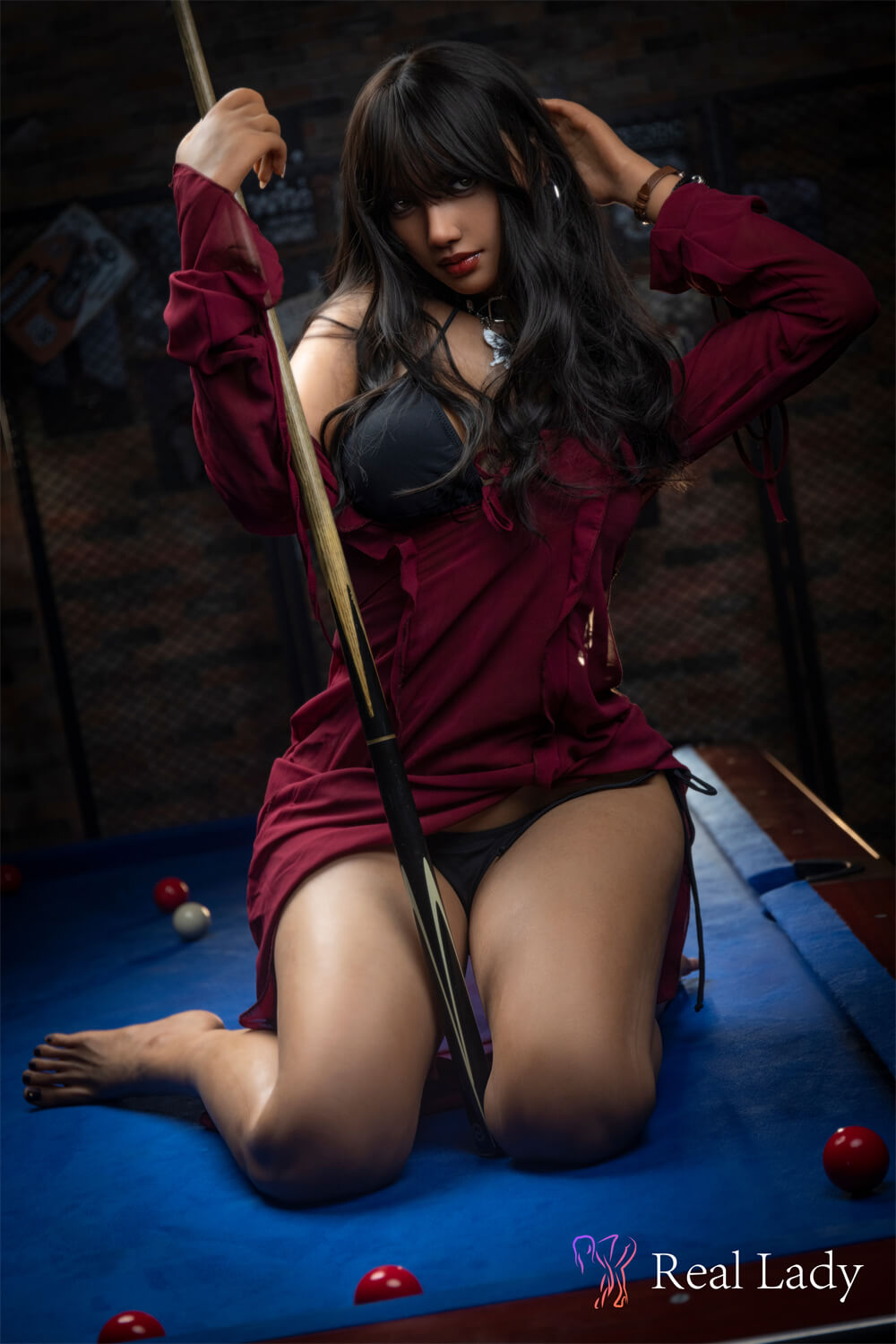 Real Lady Doll 170cm (5ft7") Dark Tanned S30 Head Silicone Sex Doll - D-Cup - Rita