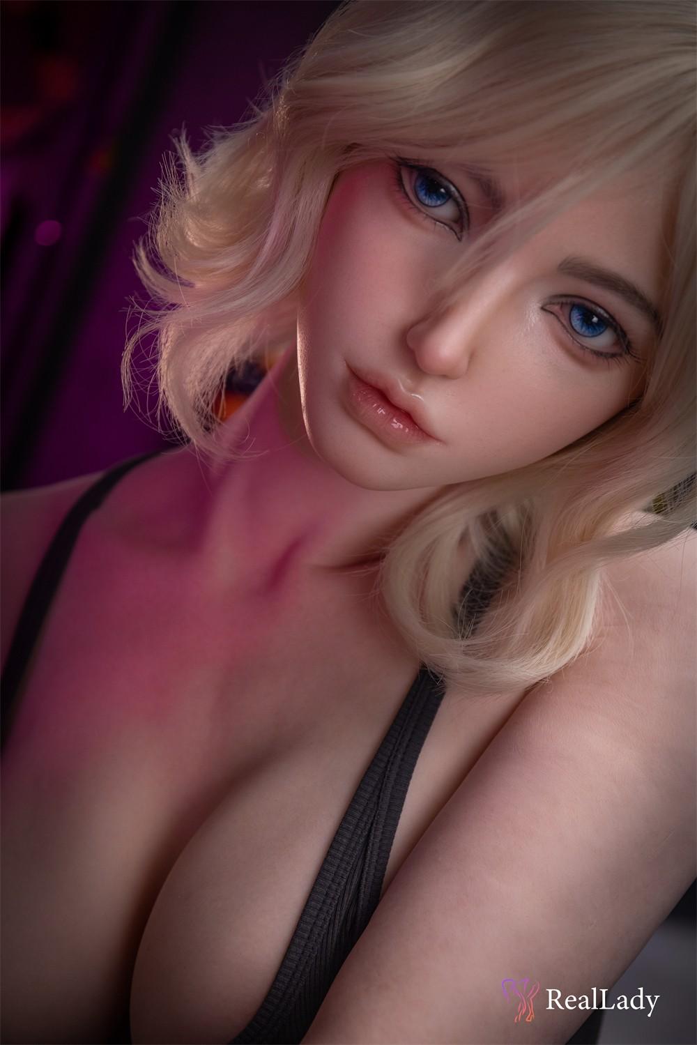 Real Lady Doll 170cm (5ft7") Short Blonde Hair Bar Girl Silicone Doll - Hershey Anime