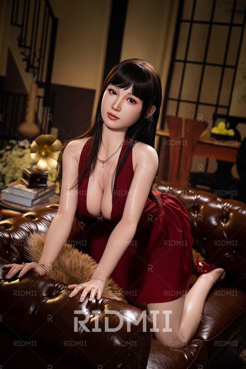 Ridmii 163cm (5ft3") Asian APP Controlled Silicone Sex Doll - Hain