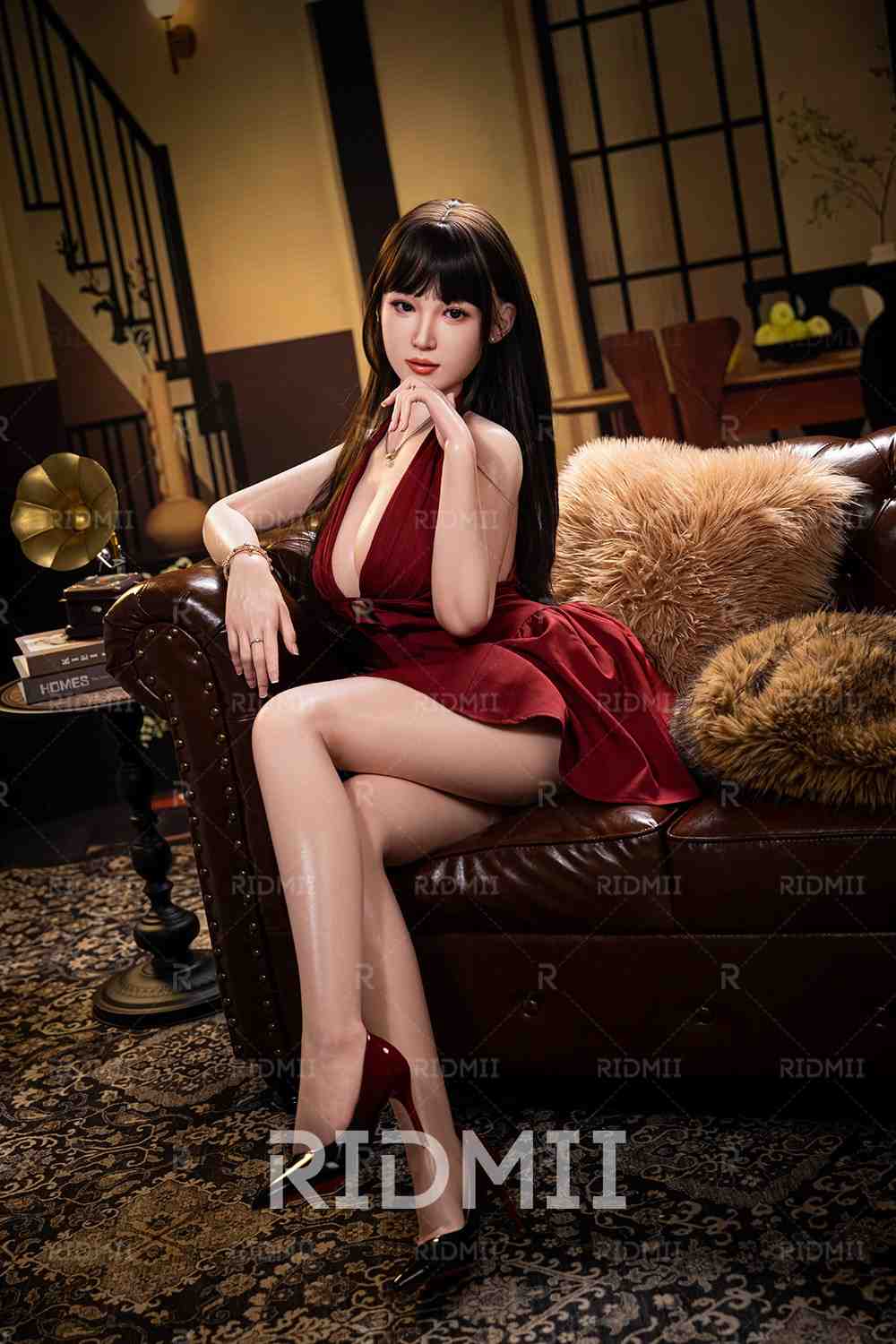 Ridmii 163cm (5ft3") Asian APP Controlled Silicone Sex Doll - Hain