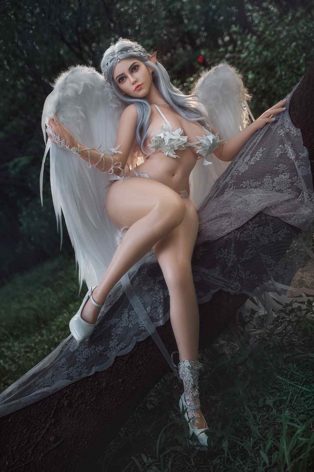 Rosretty 164cm (5ft3") Tender Angel Elf Silicone Sex Doll - D-Cup - Melissa