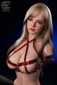 SE Dolls 107cm (3ft5”) Sensual Blonde Silicone Sex Torso- H-Cup - Scarlett Reed.A