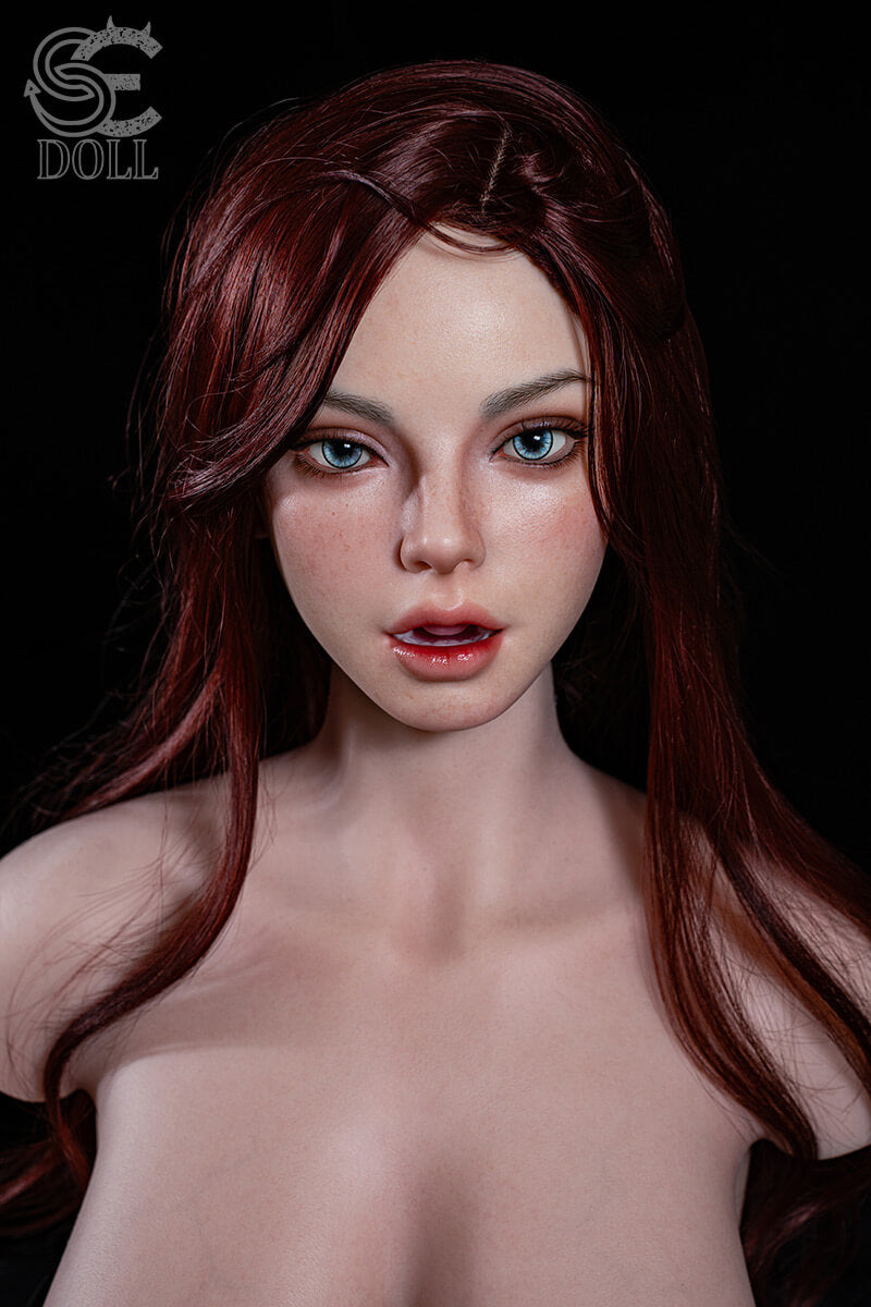 SE Dolls 107cm (3ft5”) Sexy Redhead Silicone Sex Torso- H-Cup - Scarlett Reed.A