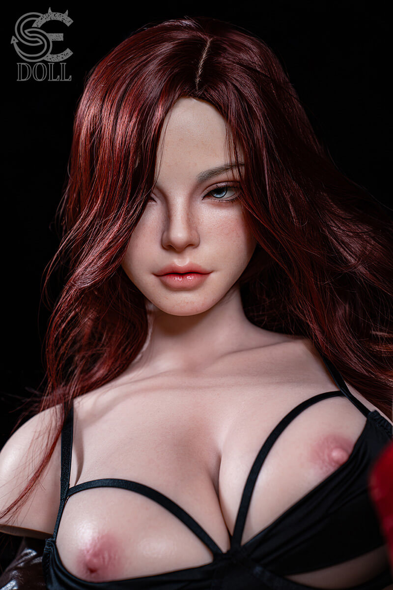 SE Dolls 107cm (3ft5”) Sexy Redhead Silicone Sex Torso- H-Cup - Scarlett Reed.A