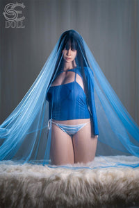 SE Dolls 111cm (3ft6”) Closed Eyes Version Silicone Sex Torso- G-Cup - Jenny.O