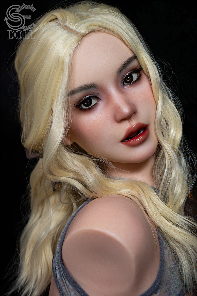 SE Dolls 114cm (3ft7”) Sexy Blonde Silicone Sex Torso- F-Cup - Isla Kane.A