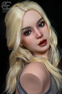 SE Dolls 114cm (3ft7”) Sexy Blonde Silicone Sex Torso- F-Cup - Isla Kane.A