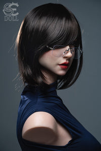 SE Dolls 114cm (3ft7”) Sexy Secretary Silicone Sex Torso- F-Cup - Zoe Ellis.A