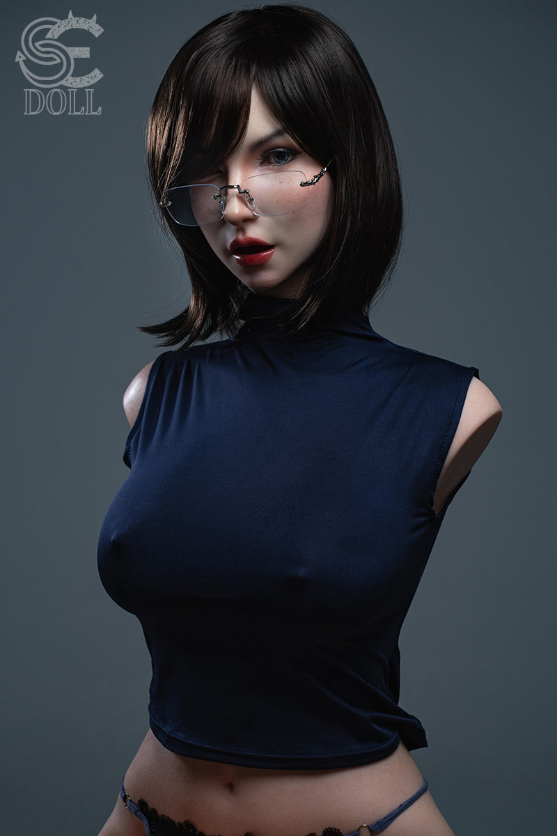 SE Dolls 114cm (3ft7”) Sexy Secretary Silicone Sex Torso- F-Cup - Zoe Ellis.A
