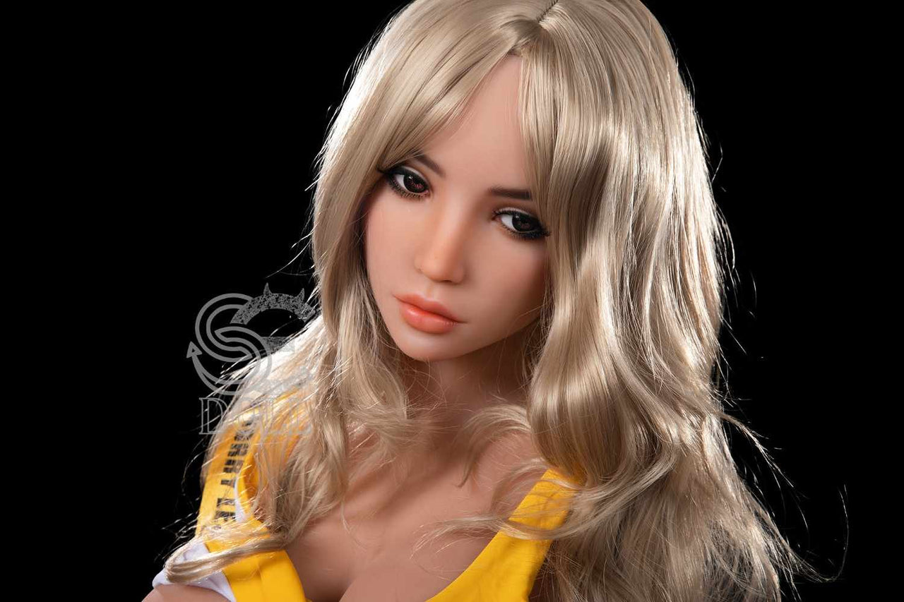 SE Dolls 161cm (5ft3') F-Cup Ready to ship Blonde Hair with Fixed Tongue (SED119) – In Stock | US Only