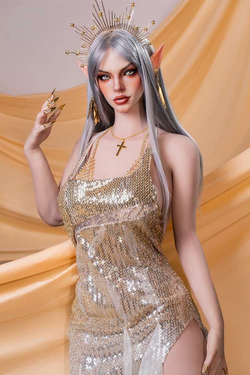 SE Dolls 167cm (5ft5") Exotic Platinum Elf Full Silicone Sex Doll - E-Cup - Evadora A.