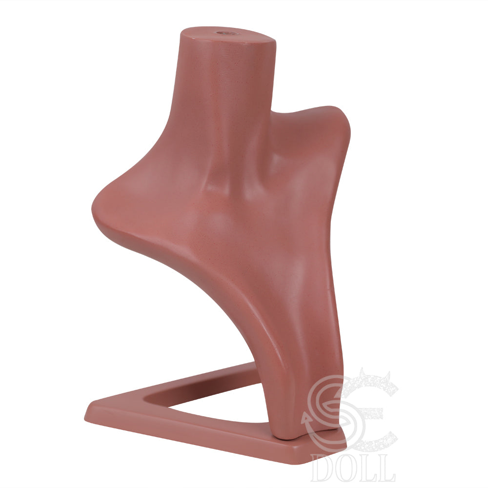 SE Dolls Resin Doll Head Stand - Dark Tan - SE Doll
