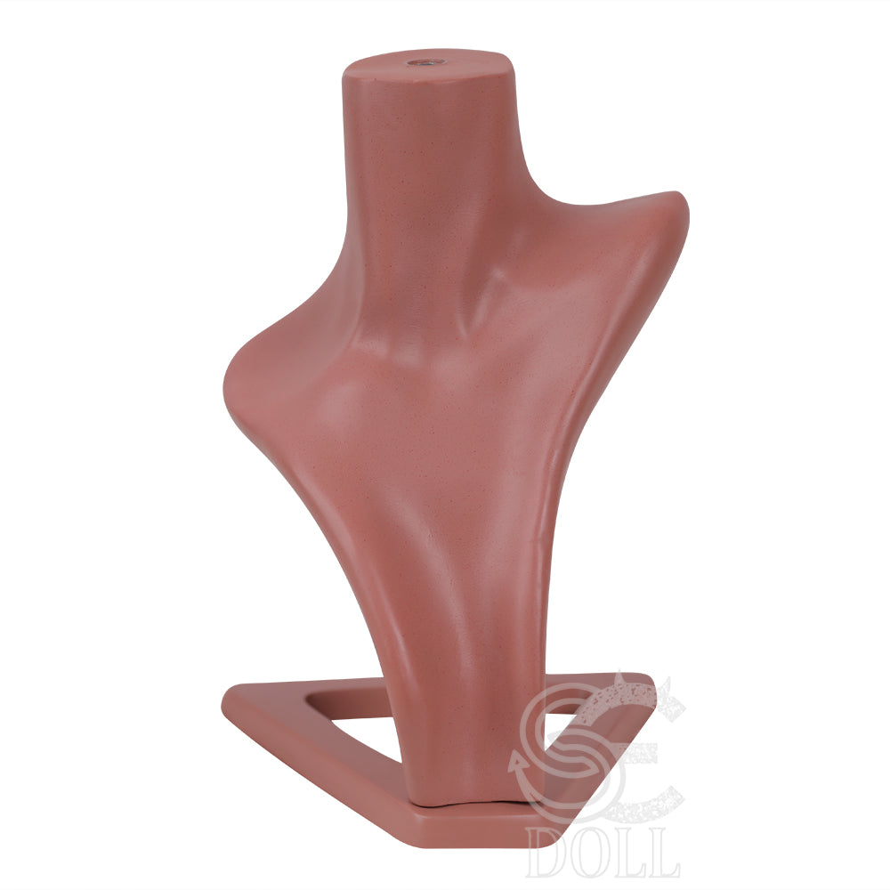 SE Dolls Resin Doll Head Stand - Dark Tan - SE Doll
