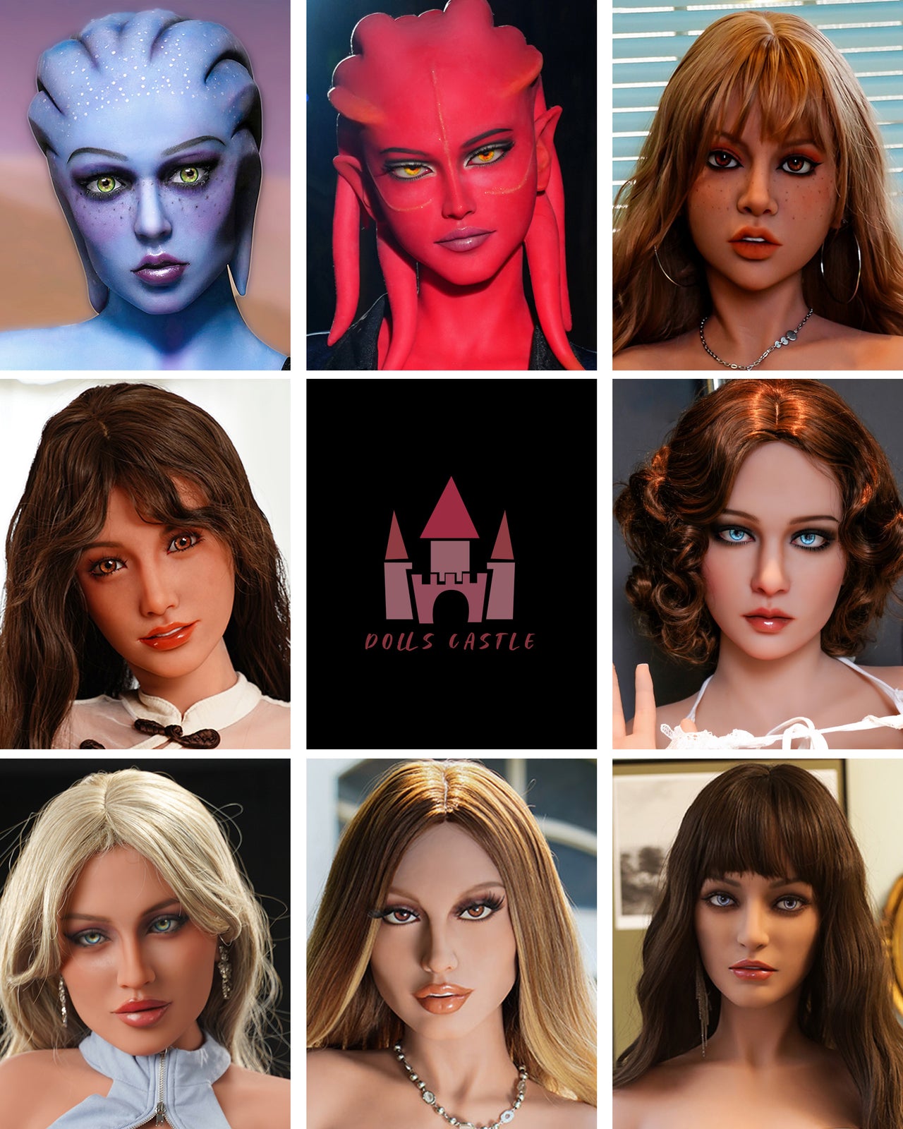 Sexy Real Sex Dolls Dolls Castle TPE Heads