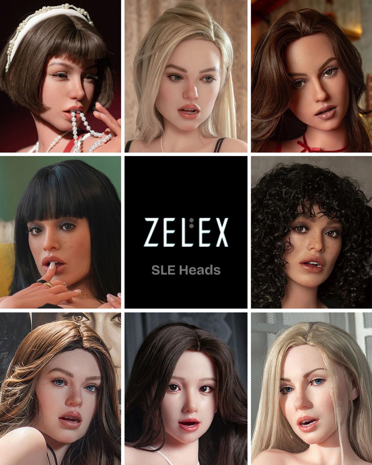 Sexy Real Sex Dolls Zelex SLE Heads
