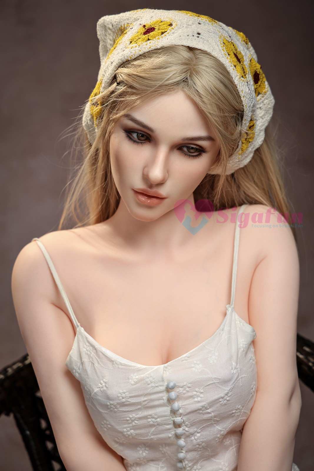 Sigafun 163cm (5ft3") AI Hybrid Sex Doll Blonde Farm Girl - Cecily