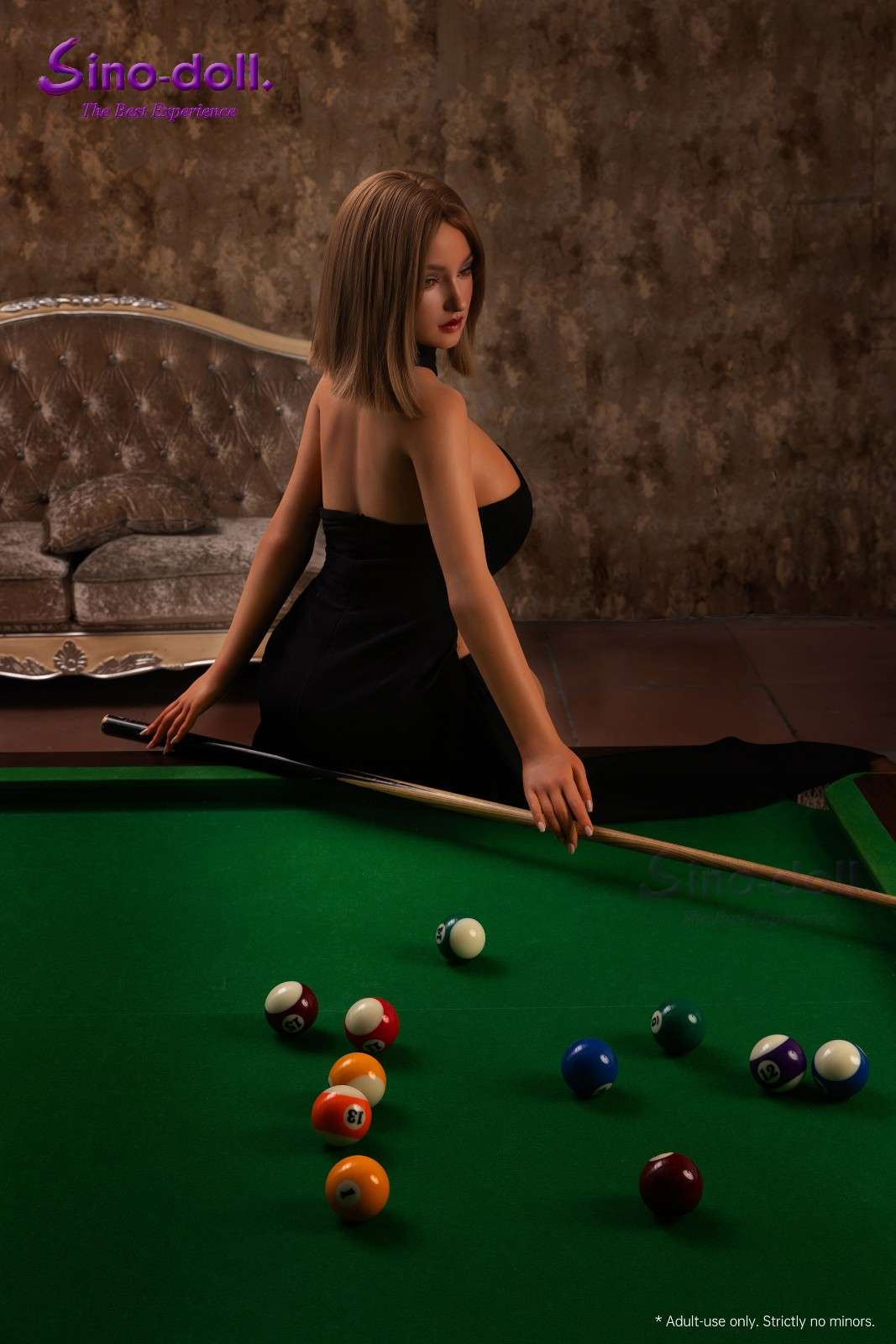Sino Doll 167cm (5ft6") Playing Billiards Sex Doll - (R+S Effect) Soft-Max – ST6 Linna