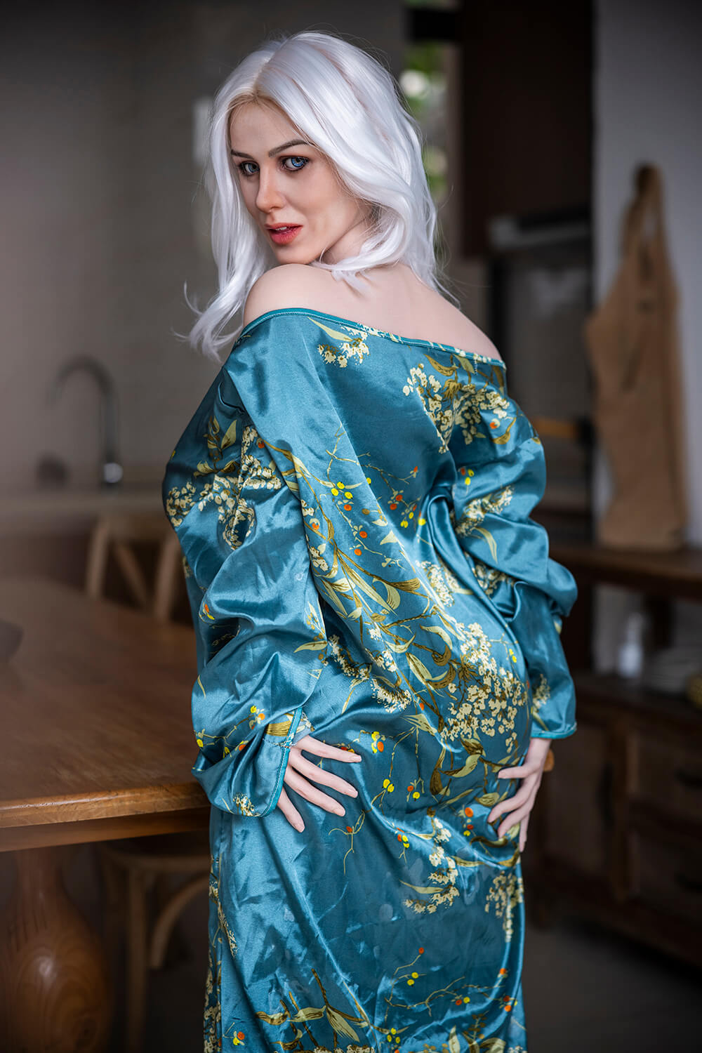 Starpery 148cm (4ft8") Exotic Silver Hair Silicone Sex Doll - J-Cup - Lidiya - In Stock | US Only