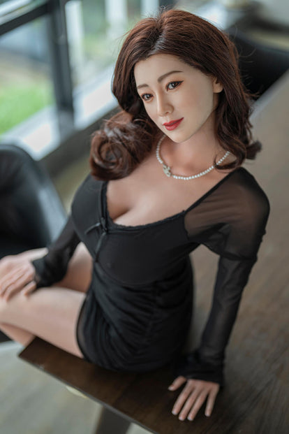 148cm (4ft8") Milf Asian Silicone ROS Head Sex Dolls - J-Cup - Hao  SRSD