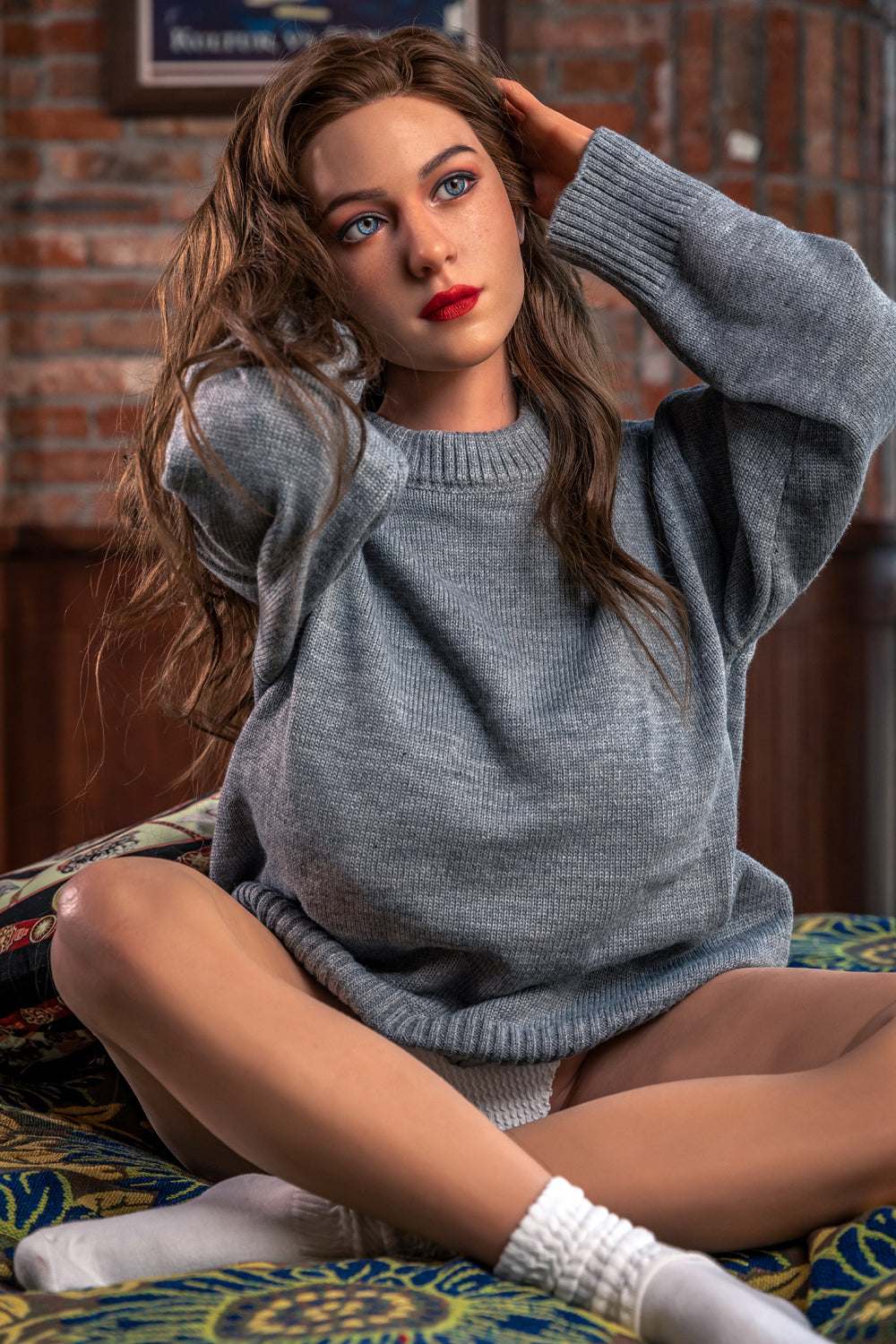 Starpery 148cm (4ft8") Tiny & Big Breast Silicone Sex Dolls - F-Cup - Honey