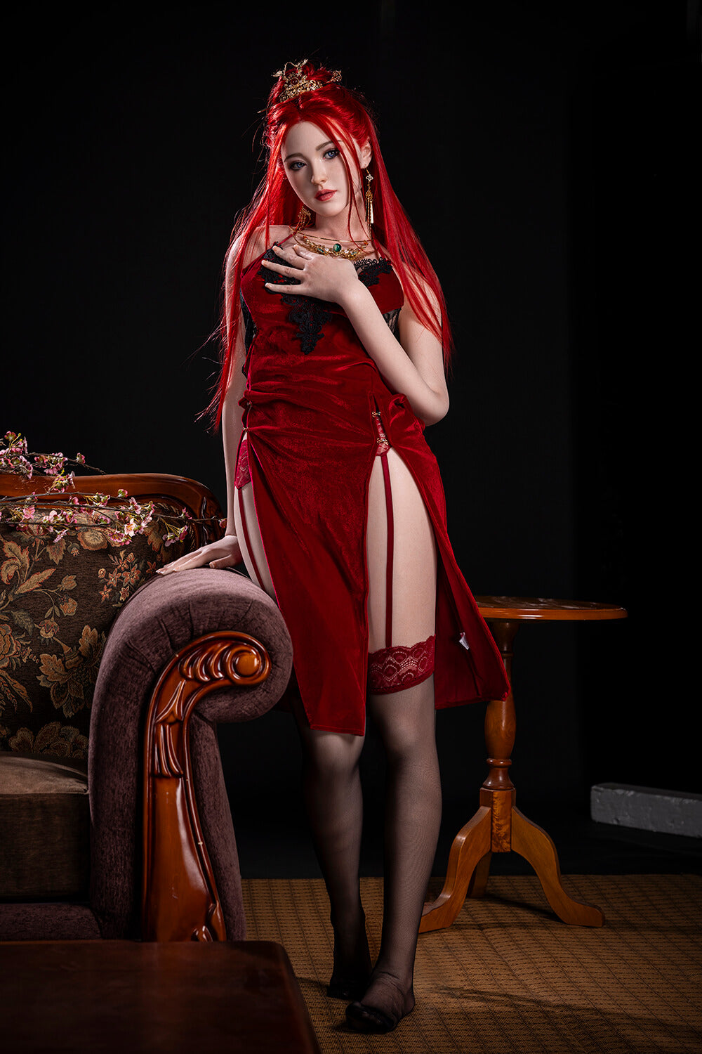 Starpery 169cm (5ft6') Bombshell Redhead  Full Silicone Sex Doll - C-Cup - Dache Zheng