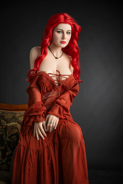 171cm (5ft9") Passion Red Girl Silicone Sex Doll - D-Cup - Eva  SRSD