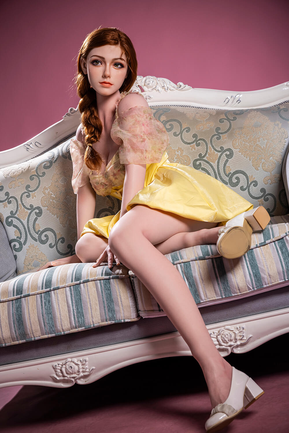 Starpery 172cm (5ft8') F-Cup Sexy Redhead Full Silicone Sex Doll - Julie