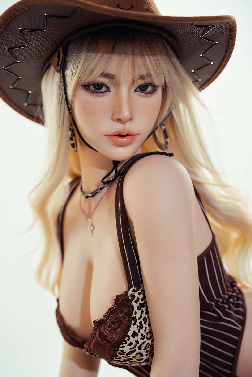 SY Dolls 164cm (5ft4") Blonde Movable Jaw Silicone Sex Doll - D-Cup - In Stock | US Only