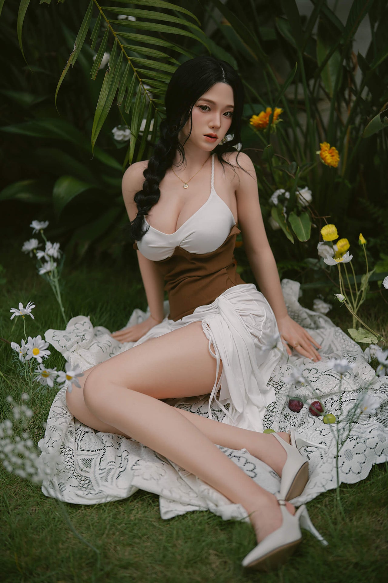 SY Dolls 164cm (5ft4") Ready-to-Ship Asian Full Silicone Sex Doll Movable Jaw - D-Cup