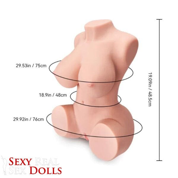 Tantaly Dolls 48.5cm (19.1') Detailed Vagina Torso Masturbator